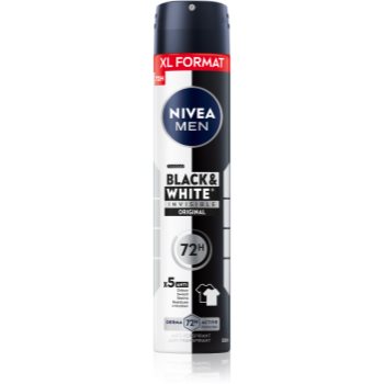 NIVEA MEN Black & White Invisible Original spray anti-perspirant pentru barbati - imagine 2